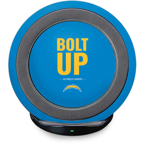 NFL Los Angeles Chargers Team Motto Fast Charge Wireless Charging Stand Skin